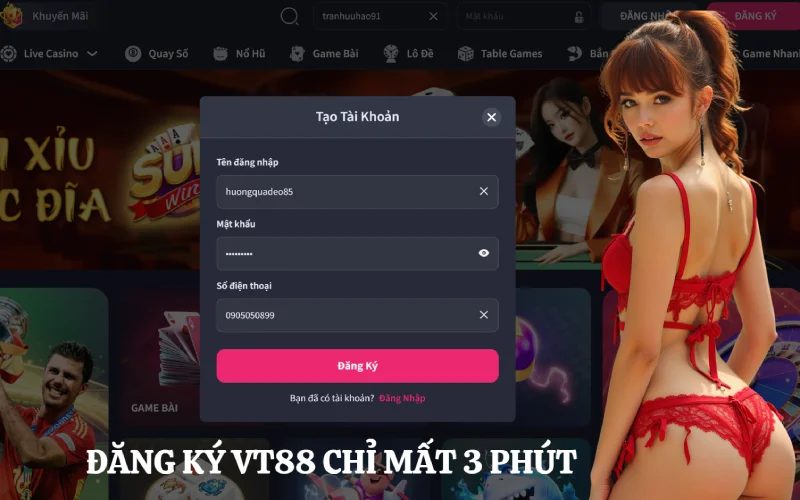 đăng ký vt88