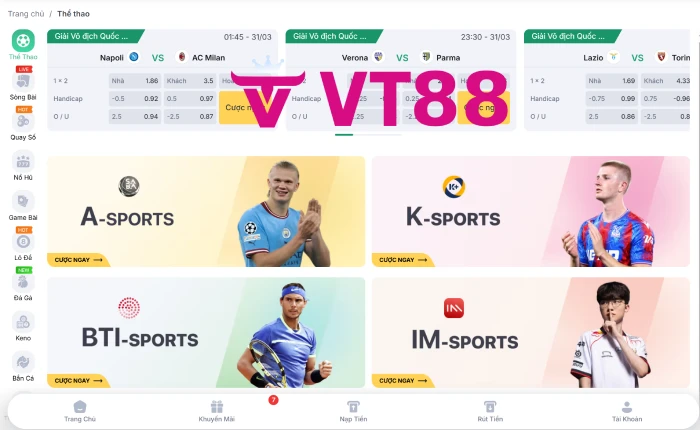 cá cược thể thao VT88
