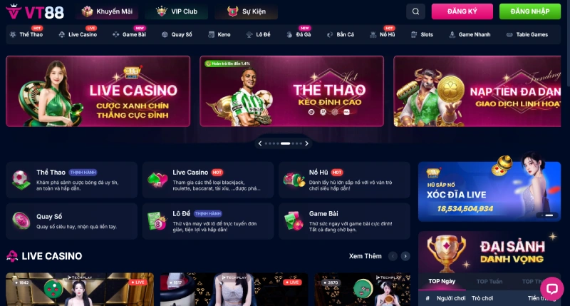 VT88 - Trang chủ chính thức - Link vào VT88 uy tín 2025 4 VT88
